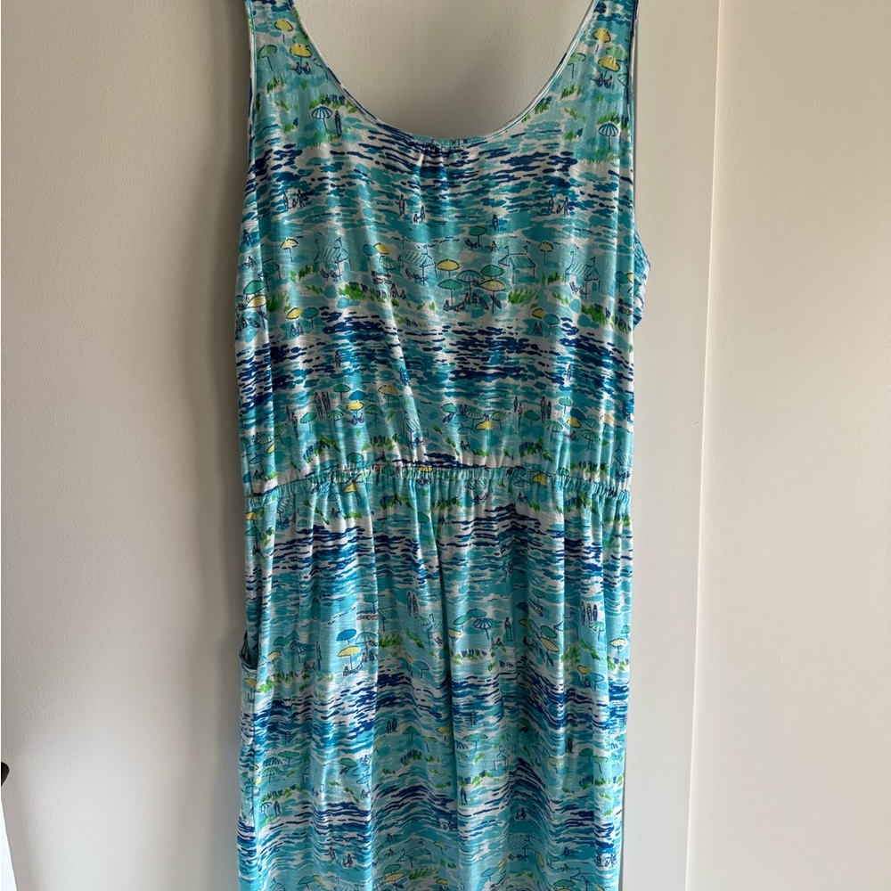 Lilly Pulitzer Blue and Green Mini Dress - Picture 2 of 2